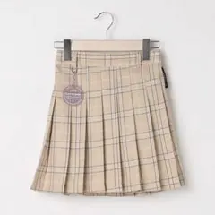 ラブトキシック　チャーム付チェックプリーツスカパン　L160 ラブトキ　ベージュ