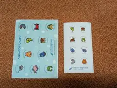 世界淡水魚園水族館アクア・トト ぎふのシール2枚セット