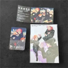 【4点】 呪術廻戦展 特典 原画 ポストカード クリアカード 缶バッジ