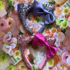 キティ　カチューシャ　スパンコール