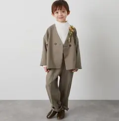 【値下げ】新品・未使用☆riziere 130 セットアップ 男の子 入学 卒園