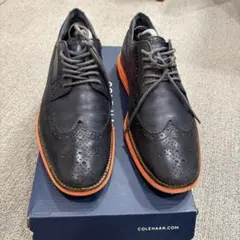 COLE HAAN コールハーン 10M ウイングチップ 革靴 オレンジソール