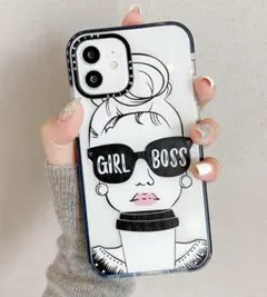 iPhone12miniケース お洒落 サングラス かわいい クリア 透明