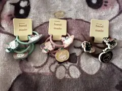 ハローキティ チャーム付きヘアゴム 3個セット