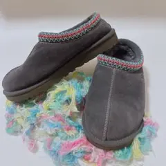 【UGG アグ】美品 タスマン Tasman スリッポン グレー 水色 25㎝