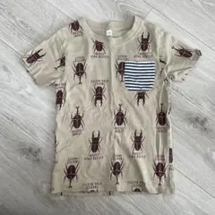 カブトムシ柄 Tシャツ 110cm