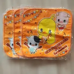 チキンラーメン ひよこちゃんフレンズタオルハンカチ 3枚セット