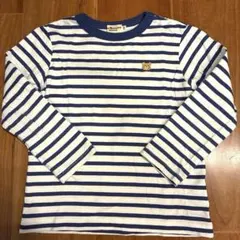 ミキハウス　ホットビスケッツ　長袖　カットソー　Tシャツ　110 ボーダー