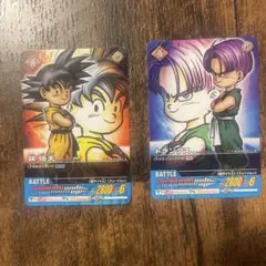 ドラゴンボールデータカードダス未使用　孫悟天×1トランクス×1計2枚