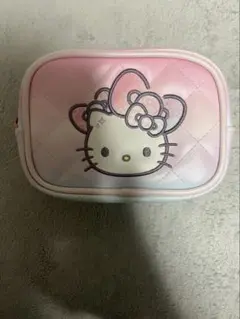 ハローキティ キルティングポーチ ピンク 化粧ポーチ 小物入れ サンリオ