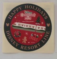 東京ディズニーリゾート クリスマス2025 ステッカー　ディズニーリゾートライン