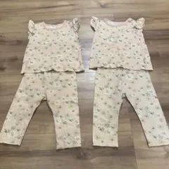 ユニクロ Paul & JOE セットアップ110cm 花柄 双子