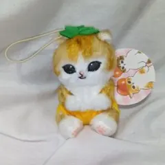 モフサンド フルーツにゃん　マスコット　ぬいぐるみ　パイナップル　ストラップ