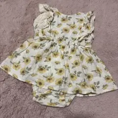 tete a tete ひまわり　バースデイbirthday ロンパース