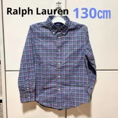 Ralph Lauren チェック柄シャツ　ボタンダウン　130㎝【美品】