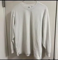 Lサイズ UNIQLO U AIRism コットンクルーネック Tシャツ 長袖