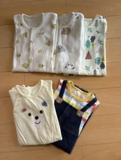 ベビー服 カバーオール まとめ売り 5点セット 50〜60