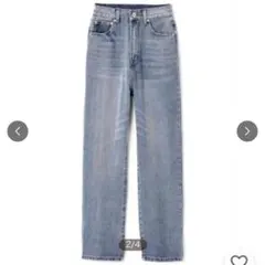 【GRL】ハイウエストストレートデニムパンツ[gm297]