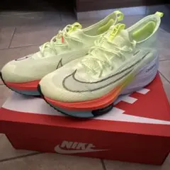 【美品】Nike ZoomX ランニングシューズ イエロー/オレンジ 28cm