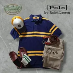 ポロラルフローレン ミシガンカラー ポロシャツ × 90s チノパン コーデ