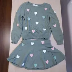 ハート刺繍セットアップ