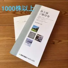 1000株以上5000株未満東急不動産ホールディングス株主様ご優待券