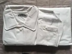 レインコート　上下　白　Mサイズ 通学 通勤　雨具　レトロ　レインコート　レイン