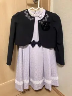 BEAMS ビームスデザイン 薄紫色ジャケット付きワンピース 130cm