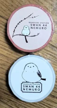 北海道 ☆ 雪の妖精 シマエナガ ☆ マスキングテープ ２個セット新品未使用