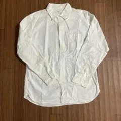 UNIQLO ホワイト コットン ボタンシャツ