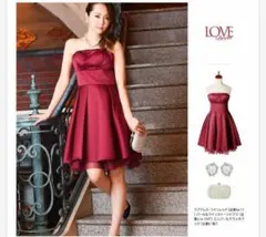 【最終値下げ】パーティードレス ワインレッド