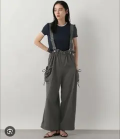 LOWRYS FARM ウエストリボンサロペ