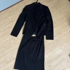 美品】コムサデモード セット 高級イタリア生地 黒 スーツ