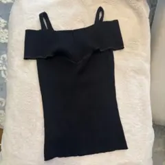 lily brown オフショルブラックニットのサムネイル