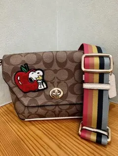 コーチ スヌーピー コラボ ショルダーバッグ
