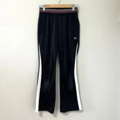 ◉IGNIO　ブーツカットジャージ下　黒　サイドライン　ウェストゴム　Sのサムネイル