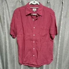 y031603 GREEN LABEL RELAXING 半袖シャツ　XL　麻