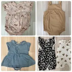【ベビー服】ロンパースセット（80cm）