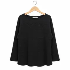 ROPE PICNIC ケーブル柄コットン長袖カットソー