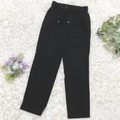 【美品】BAYFLOW イージーパンツ ブラック サイズ3 レーヨン混 紐