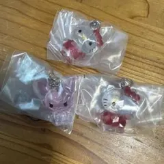 サンリオキャラクターズ クリスタルめじるしアクセサリー めじるし キティ　3個