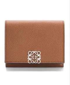 LOEWE ロエベ アナグラム　トライフォールド　6cc ウォレット タン