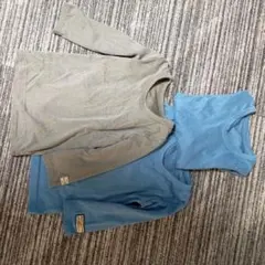 100 男女 裏起毛インナー 肌着 冬用 長袖 3枚セット まとめ売り