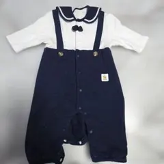 ネイビー セーラー襟ロンパース　コトリ　cottoli
