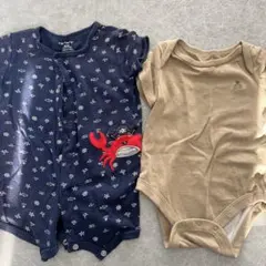 Carter's カニ刺繍ロンパース gap クマケツロンパース6ヶ月