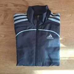 adidas CLIMA365 ダークグレー(黒) ジャージ　140