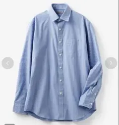 新品❣️DoCLASSE メンズ ストライプ 長袖シャツ ブルー×ホワイト 父の日のサムネイル