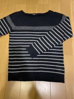 【セブンデイズサンデイ】Mサイズ　ボーダー　カジュアルニット