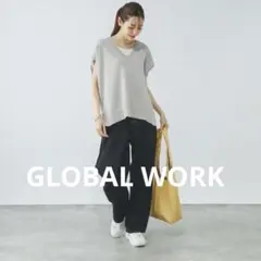 期間限定価格★GLOBAL WORK Vネックベスト・カップ付きタンクセット