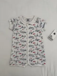 PETIT BATEAU パリ柄ロンパース 6mのサムネイル